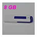 UR08 USB 2.0 Rechargeable Flash Drive Voice Recorder - Blue (8GB)