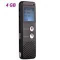 T50 1.6" LCD Screen Rechargeable Digital Voice Recorder w/ MP3 Player - Black (4GB)