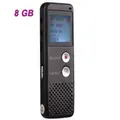 T50 1.6" LCD Screen Rechargeable Digital Voice Recorder w/ MP3 Player - Black (8GB)