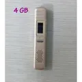 806 1.3" LCD Digital Voice Recorder w/ Built-in Speaker - Gold (4GB)