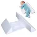 Baby Side Sleep Pillow Scientific Orthopedic Design Washable 43*10*10cm White