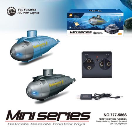 Submarine Model Remote Control Mini Boat RC Underwater Simulation Pigboat Toys 6 Channel Latest 2025 Black Adventure Play
