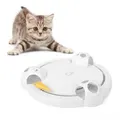 Electric Cat Toys Smart Teasing Cat Stick Crazy Game Spinning Turntable Catch Mouse Interactive Puzzle Game Play Automatic