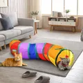 Cat Tunnel with Play Ball, Interactive Peek-a-Boo Cat Chute Cat Tube Toy, Camouflage S-Tunnel for Indoor Cat, Best for Pet