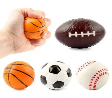 4 Balls for Kids - Foam Sports Ball,includes 1 Soccer Ball, 1 Basketball, 1 Baseball, 1 Football