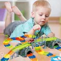 Flexible Track bend set military car toy 96pcs for 4 years+