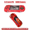 5000 Games Handheld Console Retro Classic Games 3.0 LCD Screen TV Output Support 2 players RED
