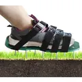 Lawn Aerator Spike Shoes with Heavy Duty Metal Buckles, 4 Adjustable Straps and Sharper Spikes for Effective Soil Aeration for Greener Yard
