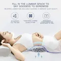 Lumbar Support Cushion,Adjustable Height 3D Lower Back Support Pillow Waist Sciatic Pain Relief Cushion Ergonomic Backrest Chair Sofa Car Perfect Bed
