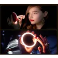 Wireless LED Light Cosmetic Mirror 18 LED Light Cosmetic Mirror Protable Mini Makeup Mirror 3 Dimmable Clear Cosmetic Beauty