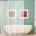 Quick Dry Mesh Pockets Waterproof PEVA Shower Curtain or Liner, Bath / Shower Organizer, Clear, 180cm x 180cm