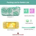 Carrying Case for Nintendo Switch Lite, 4 in 1 Protective Storage Bag Set with 8 Game Card Slots Include Screen Protector & Keycap Caps & Hand Strap