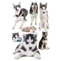 3D Wall Stickers Dogs PVC Self Adhesive Removable DIY Decoration Husky