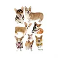 3D Wall Stickers Dogs PVC Self Adhesive Removable DIY Decoration Corgi