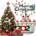 2020 Christmas Tree Hanging Ornament Kit Personalized 7 Family Members Names Decoration