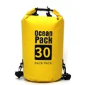 30LWaterproof Dry Bag Back Pack Sack Rafting Canoing Boating Water Resistance Yellow