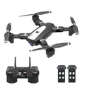 HJ68 RC Drone With Camera 4K HD RC Quadcopter With Headless Mode Auto Hover 360 Rotation Trajectory Flight 2 Battery