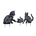 Metal poles with animal silhouette for the garden, outdoor decoration