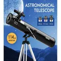Astronomical Telescope Aperture 114mm 675x Zoom w/ Tripod - Black
