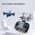 Drone with Camera for Adults 4K HD Video RC Quadcopter Helicopter for Children and Adults (Blue)