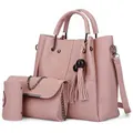 3pcs PU Leather Handbag Women Shoulder Bag Card Holder