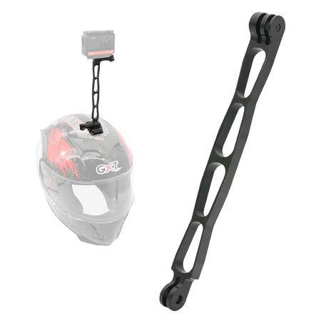 Aluminum Alloy Extension Arm Metal Pole Mount Helmet Stick Extension Arm Mount for Gopro MAX/8/7/6,Insta360 One R 360 VR Edition and More(Black)