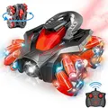 RC Standable Stunt Car for Boys and Girls - 4WD Remote Control Car Toys with 360� Rotating, Birthday Gifts for Kids Age 4-7 8-12 Year Old