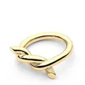Knotted copper Midi Rings Silver color Knuckle Rings - 7 - Gold Color