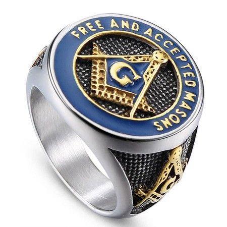 Retro Masonic Freemasonry Rings For Men - 11