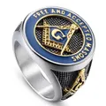 Retro Masonic Freemasonry Rings For Men - 12