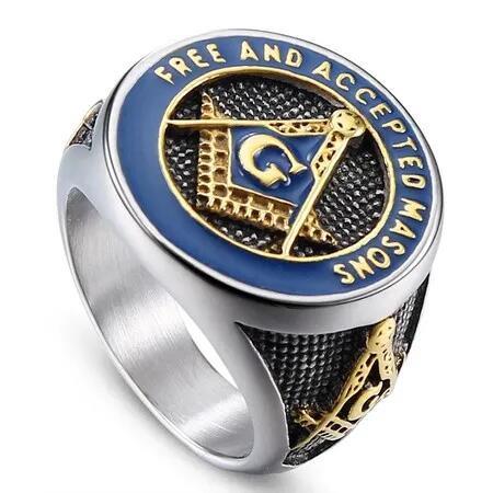 Retro Masonic Freemasonry Rings For Men - 9