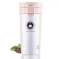 Double Walled 380ml Vacuum Insulated Travel Stainless Steel Tea Coffee Flask Thermos Mug