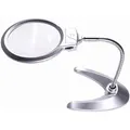 2X 5X LED Lighted Magnifier with Stand for Reading