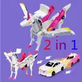 Hello Carbot Unicorn soundwave transformer Body robot Kit Toys Models 2 in 1 one Step Model Deformed Car model Children toys