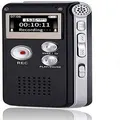 Digital Voice Recorder 16GB Voice Recorder with Playback for Lectures USB Rechargeable Dictaphon Upgraded Small Tape Recorder