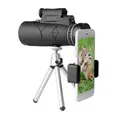 12X40 Monocular BAK4 Prism Night Vision Monocular Telescope w/Holder Tripod for Wildlife Watching Camping