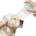3-in-1 Dog Shower Head Attachment Dog Bath Brush Pet Scrubber Shower Sprayer Shampoo Dispenser Comb Dog Shower Sprayer Pet Grooming Bath Tool