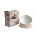 Dual Purpose Slanted Dog and Cat Food Bowl for Dogs and Cats