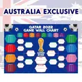 NZ EXCLUSIVE Qatar 2022 Football Tournament Wall Chart Poster Soccer Schedule Calendar Bar Party Decorations