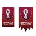 2022 Qatar World Cup flag Soccer football party decoration hanging flag World Cup fan Fifa Flag