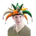 Halloween Costume Fox Hat, Adult Soft Jester Hat with Bells