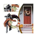 Garland Halloween Decoration Halloween Pmupkin Door Hanging Wreath House Decoration(1 Pack)