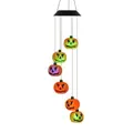 Halloween Decoration Props LED Solar Jack-o '-Lantern Wind Chimes Lamp Courtyard