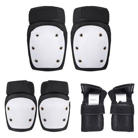 Adult Youth 3sets Knee Pads for Skateboarding Roller Skating Inline Skate Cycling Bike SizeL 41-60kg