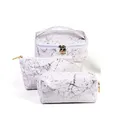 3Pcs Makeup Bags Portable Travel Cosmetic Bag Waterproof Organizer Multifunction Case Marble Toiletry Bags
