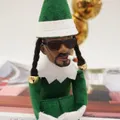 Hip Hop Doll Long Stoop Naughty Plush Toy Brings Good Lucky Christmas Elf Doll for Home Office