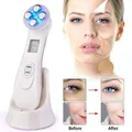 Electroporation LED Photon Facial RF Radio Frequency Skin Rejuvenation EMS Mesotherapy for Tighten Face Lift Beauty Treatment(White)