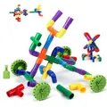 STEM Building Blocks Toy for Kids, Educational Toys Kit for Toddlers, Construction Toys for kids Age 3+ (144pcs)