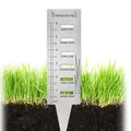 Grass Gauge?Stainless Steel Great Outdoor Grass Ruler Prune Plant Measuring Tools