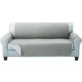 Artiss Sofa Cover Quilted Couch Covers Protector Slipcovers 3 Seater Grey